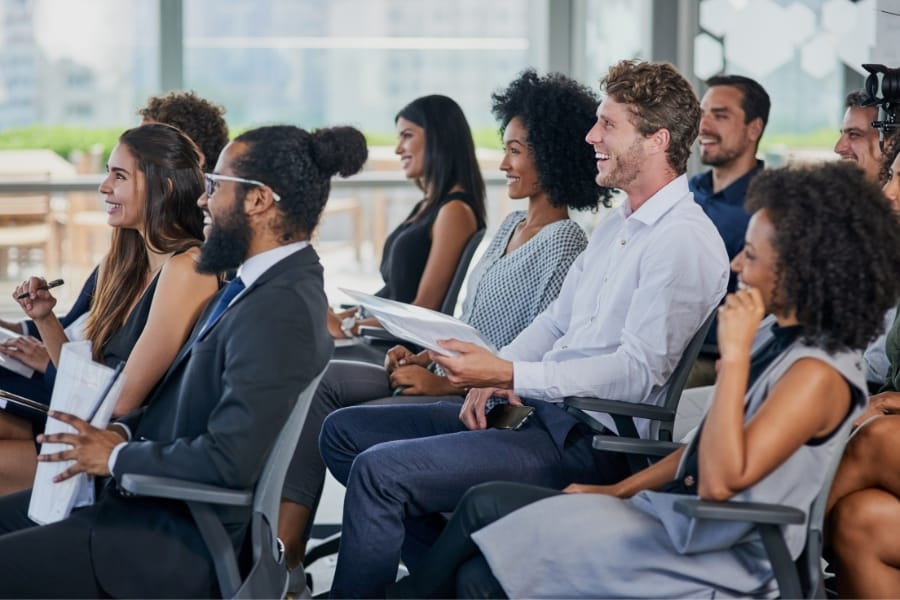 A sales coaching meeting